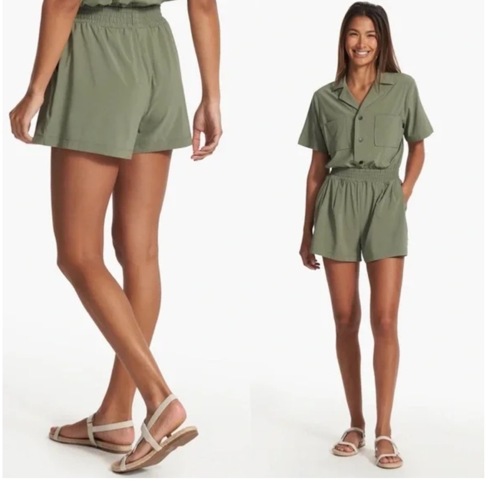 NWT VUORI Lightweight Villa Romper in Pistachio Size Small